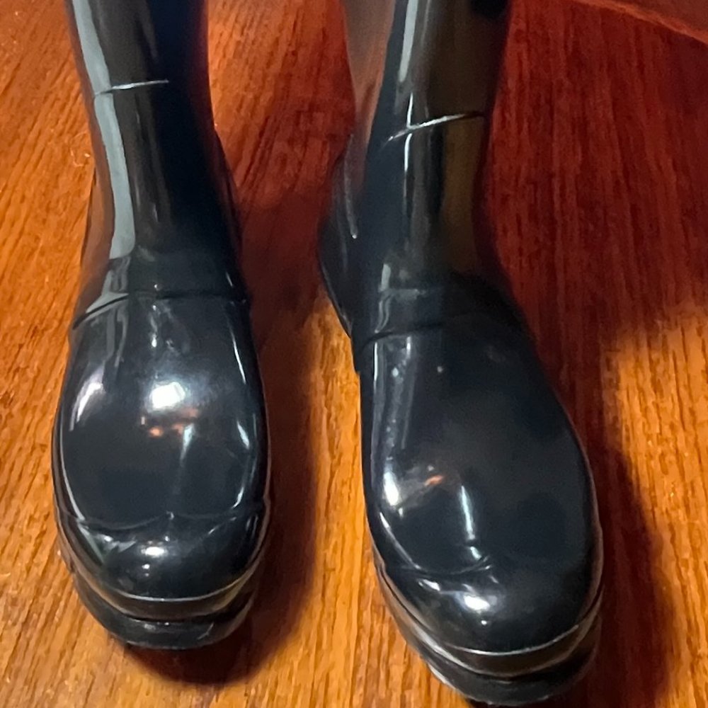 Hunter tall black rainboots size 7 - Picture 2 of 6